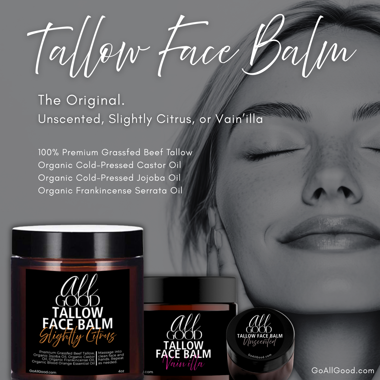 Tallow Face Balm - Slightly Citrus