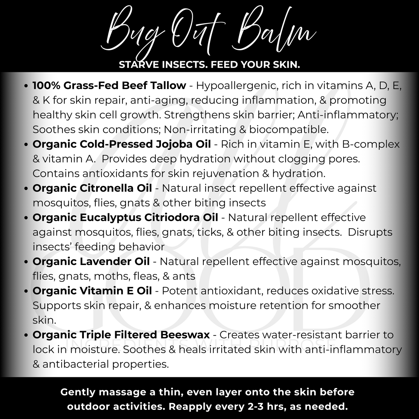 Tallow Sticks: Sunscreen + Bug Out Balm
