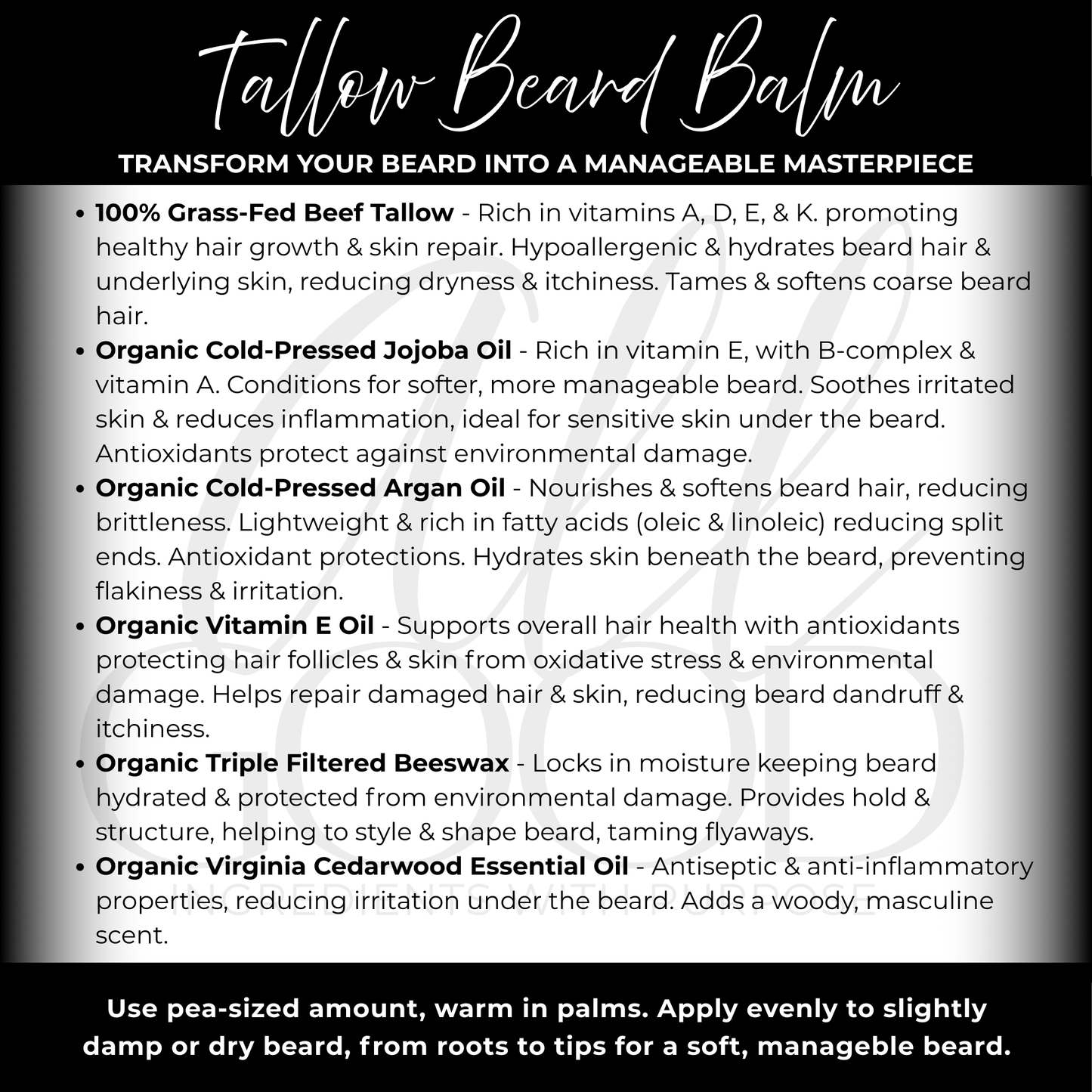 Tallow + Face Balm + Beard Balm