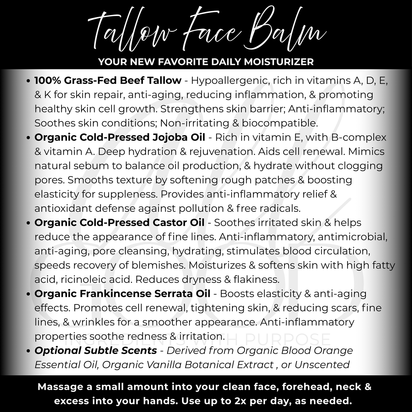 Tallow + Face Balm + Beard Balm