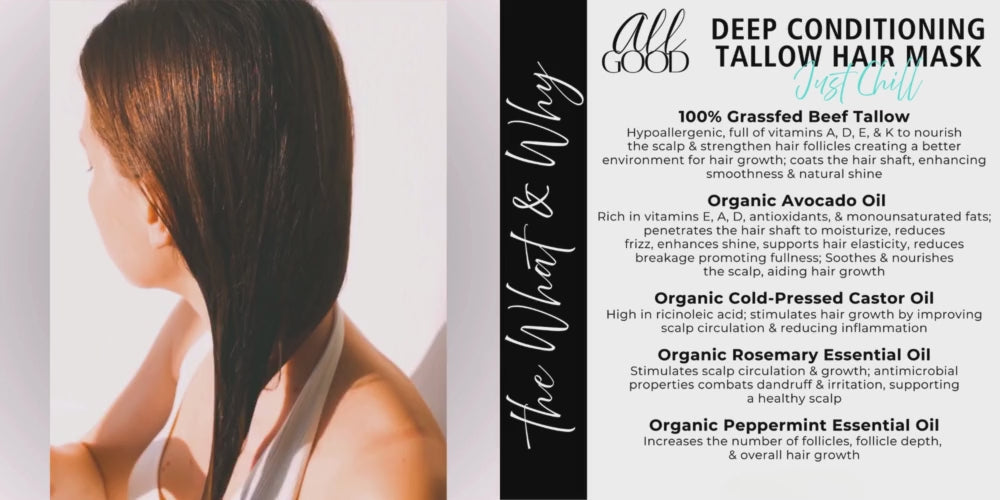 Load video: Deep Conditioning Tallow Hair Mask